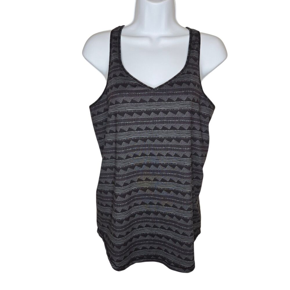 Road Runner Sports Women’s Medium Geometric Mesh Back Racerback Running Tank Top